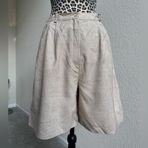 N Touch Vintage Tan High-Waisted Shorts